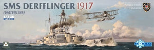 Takom 7039 SMS Derfflinger 1917 (Ligne de flottaison avec FF-33E imprimé en 3D) 1/700