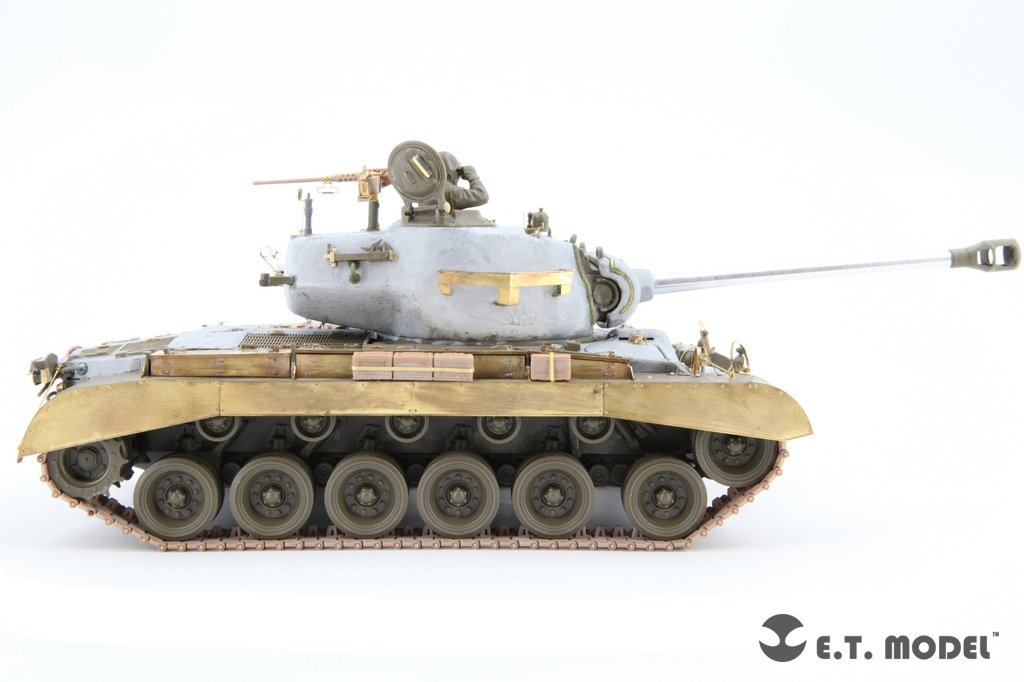 ET Model P35-058 US M26 PERSHING Char moyen Chenilles fonctionnelles (Impression 3D) 1/35 – image 8