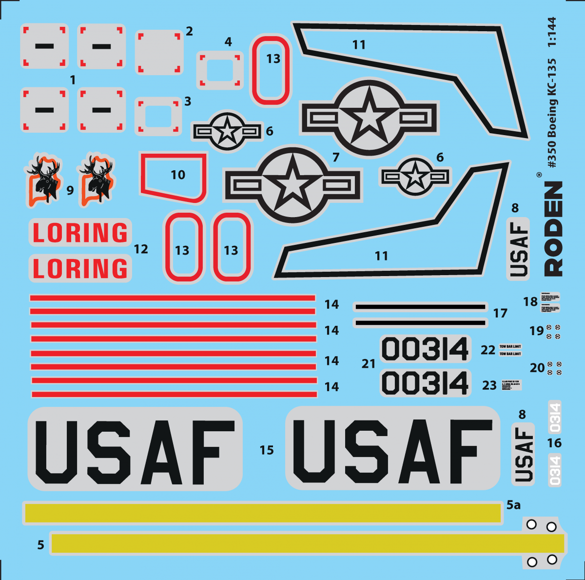 Roden 350 Boeing KC-135R Stratotanker 1/144  – image 3