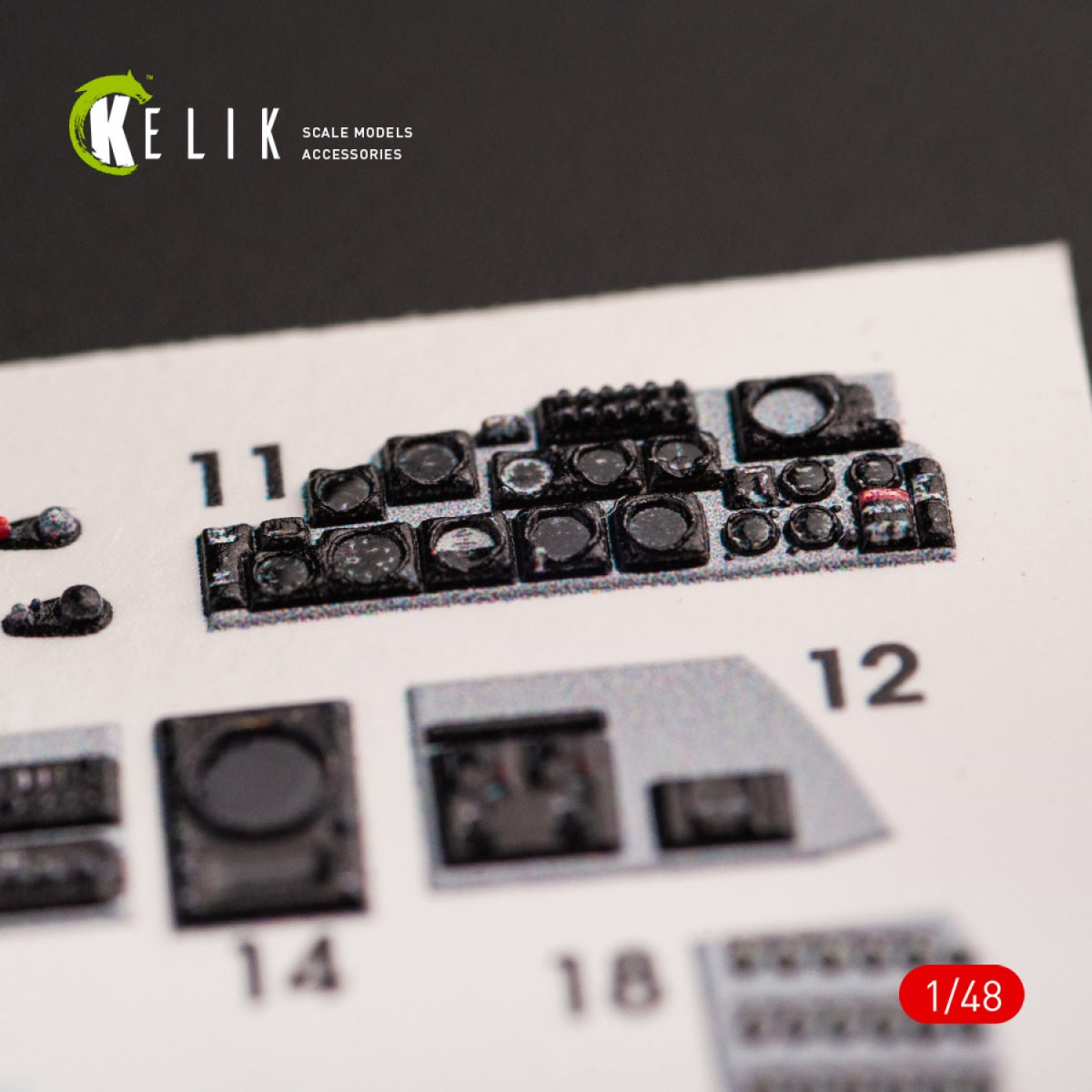 KELIK K48070 F-4E « PHANTOM II » DÉCALCOMANIES 3D INTÉRIEURES POUR MAQUETTE MENG 1/48 – Bild 5