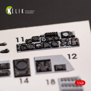 KELIK K48070 F-4E « PHANTOM II » DÉCALCOMANIES 3D INTÉRIEURES POUR MAQUETTE MENG 1/48 – Bild 5