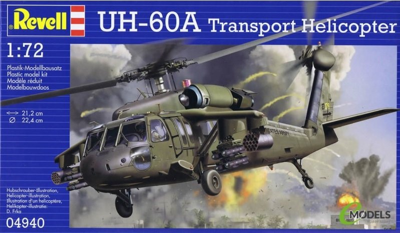 Revell 04940 Hélicoptère de transport UH-60A (1/72)