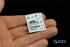 Intérieur imprimé en 3D et coloré sur papier décalcomanie Quinta Studio QD48309 AV-8B Late (Hasegawa) 1/48 – Bild 6