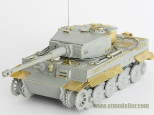 Maquette ET Model E72-003 Tigre I allemand de la Seconde Guerre mondiale, production tardive, pour kit DRAGON au 1/72