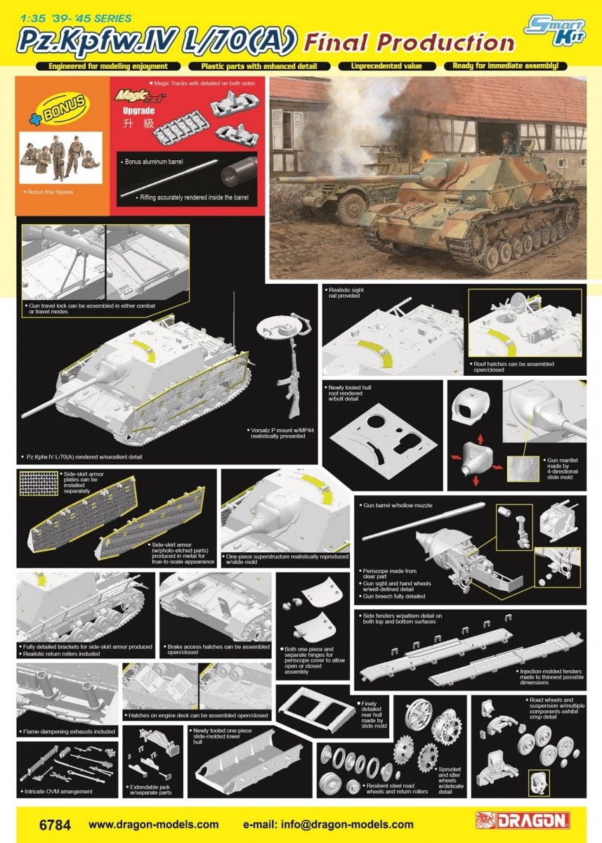 Dragon 6784 Pz.Kpfw.IV L/70(A) Production finale (1/35)
