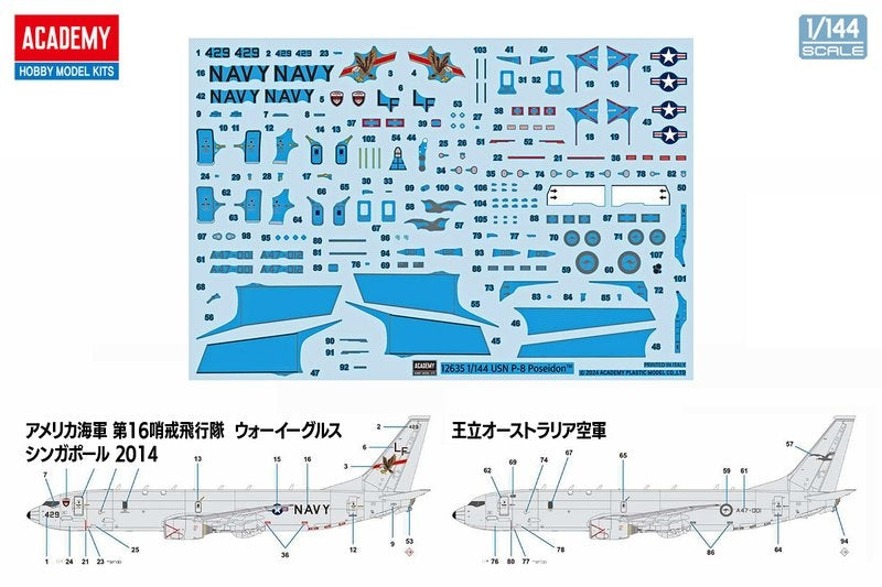 Maquette Academy 12635 USN P-8A Poseidon au 1/144 – immagine 2