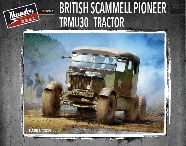 Tracteur britannique Scammell Pioneer TRMU30, modèle Thunder 35204, échelle 1/35