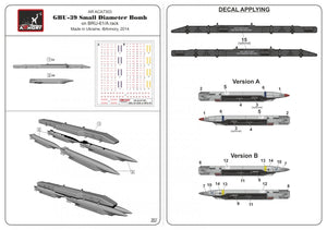 Armory Models ACA7303 GBU-39 SDB avec système d&amp;#39;affût BRU-61/A 1/72 – immagine 9