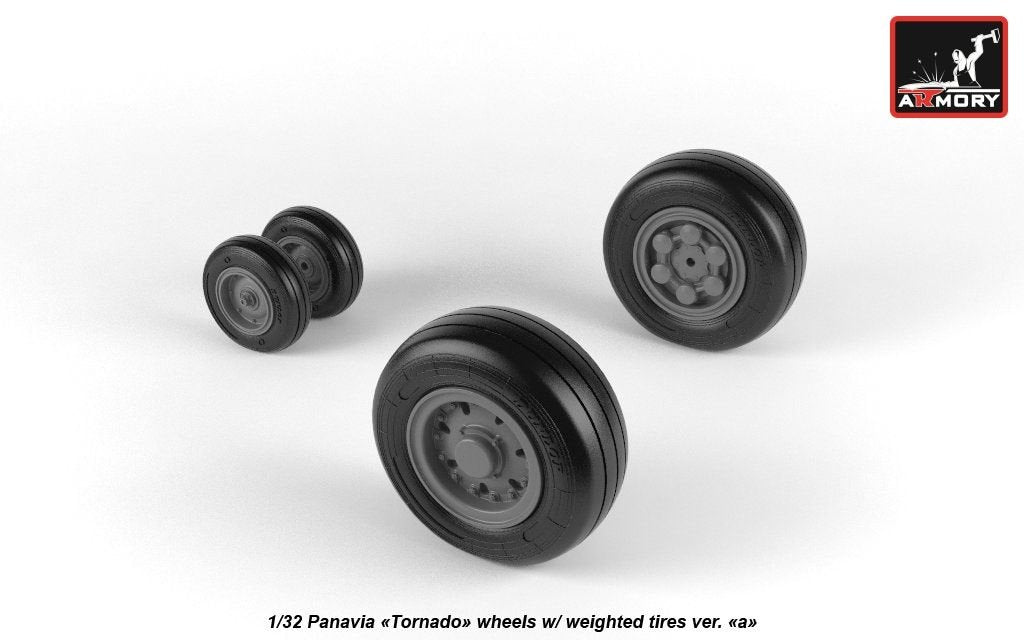 Roues Armory Models AW32501a Panavia Tornado, avec pneus type « a » (DL) 1/32 – image 2