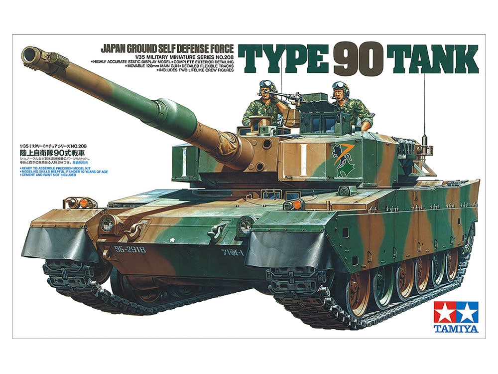 Tamiya 35208 Char Type 90 des Forces d&amp;#39;autodéfense japonaises (1/35) – imagen 2