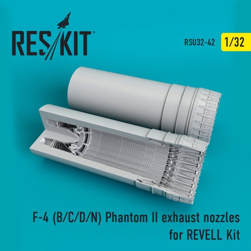RESKIT RSU32-0042 Buses d'échappement F-4 (B/C/D/N) Phantom pour maquette REVELL au 1/32