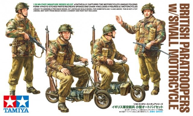 Tamiya 35337 Parachutistes britanniques avec petite moto (1/35)