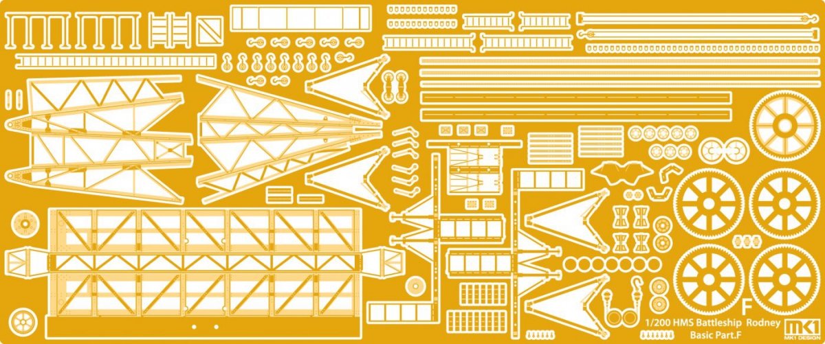 MK1 Design MD-20013 HMS Rodney DX Pack 1/200 – zdjęcie 15