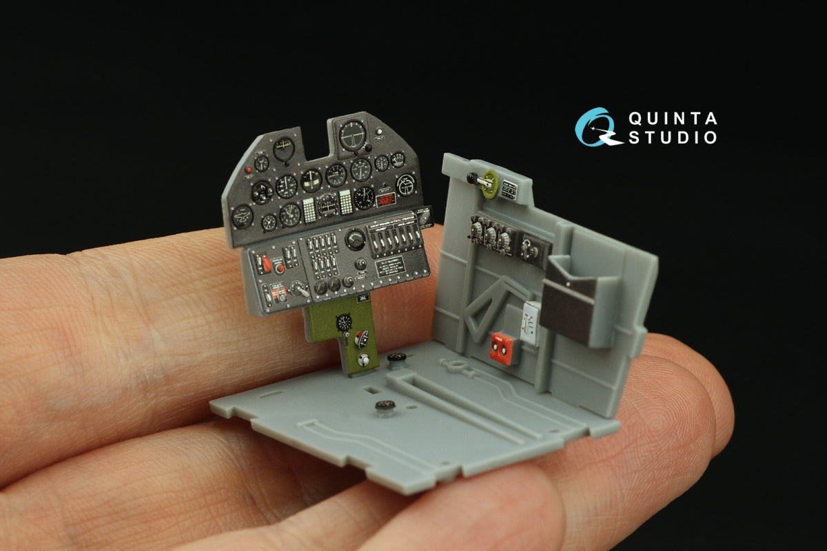 Intérieur coloré imprimé en 3D sur papier décalcomanie Quinta Studio QD32214 P-40M WarHawk (Trumpeter) 1/32 – image 8