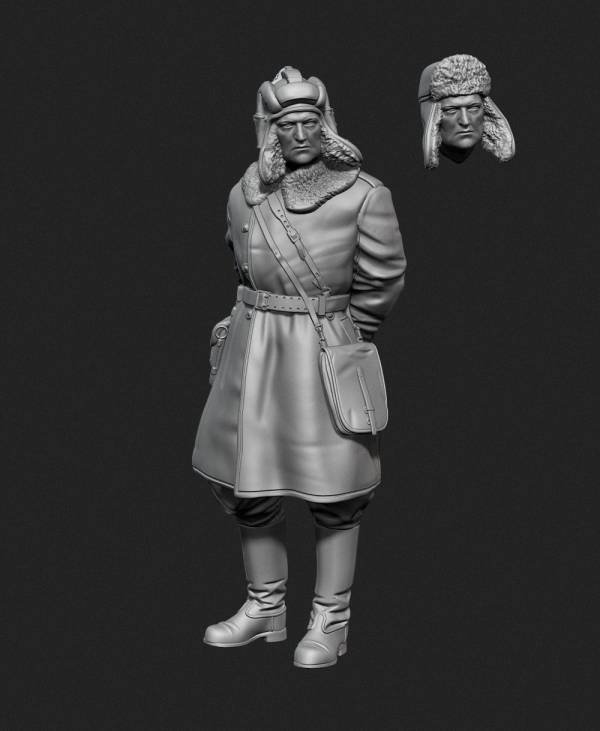 Panzer Art FI35-128 Officier de char soviétique en manteau de peau de mouton n° 1 1/35 – image 5