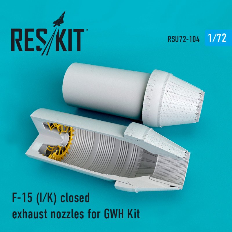 RESKIT RSU72-0104 F-15 I tuyères d&amp;#39;échappement fermées pour Great Wall Hobby 1/72