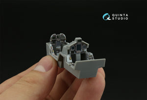 Intérieur imprimé en 3D et coloré sur papier décalcomanie pour F/A-18F tardif / EA-18G (Hobby Boss) (petite version) Quinta Studio QDS-48373 (échelle 1/48). – Bild 6
