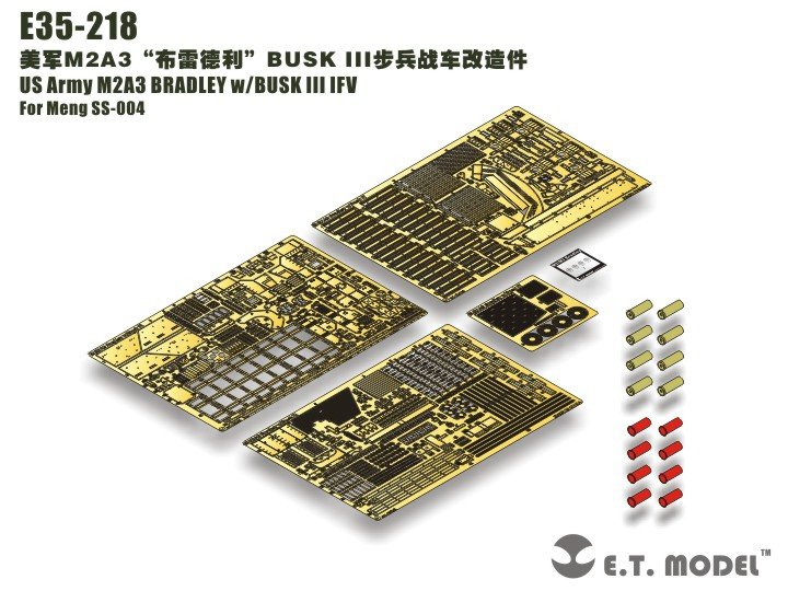 ET Modèle E35-218 US Army M2A3 BRADLEY avec BUSK III IFV (Pour Meng SS-004) (1/35)