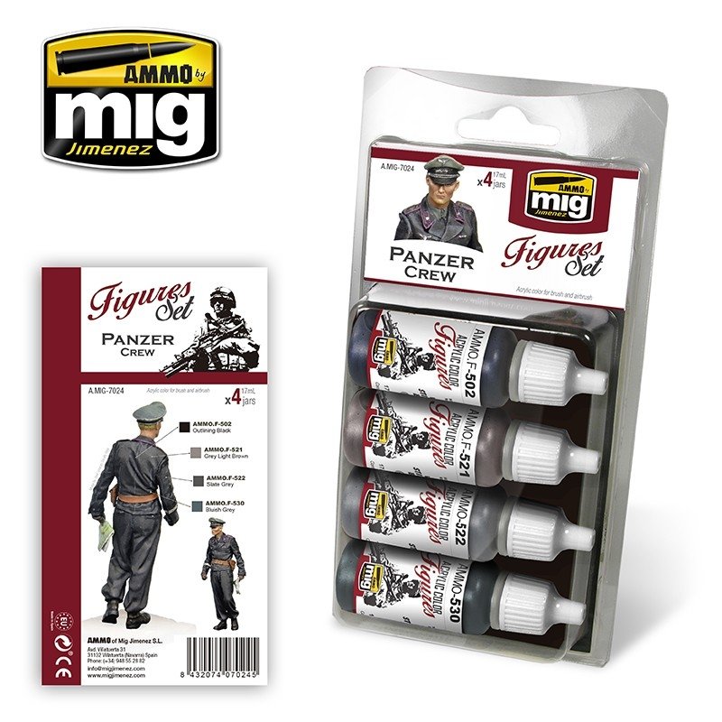 Munitions pour Mig 7024 PANZER CREW SET 4x17ml