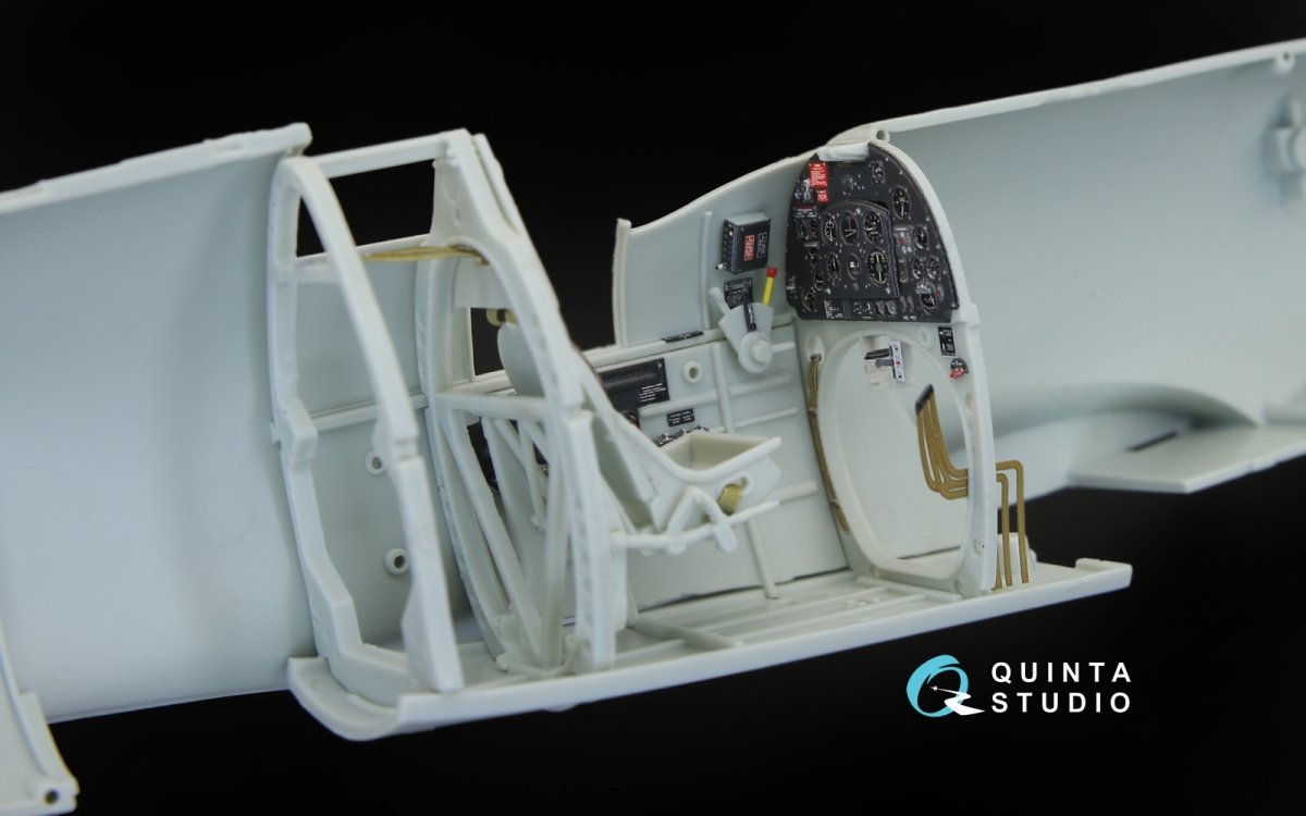 Intérieur imprimé en 3D et coloré sur papier décalcomanie pour Spitfire Mk. IX (Quinta Studio QD32044) (pour maquette Revell) au 1/32 – immagine 10