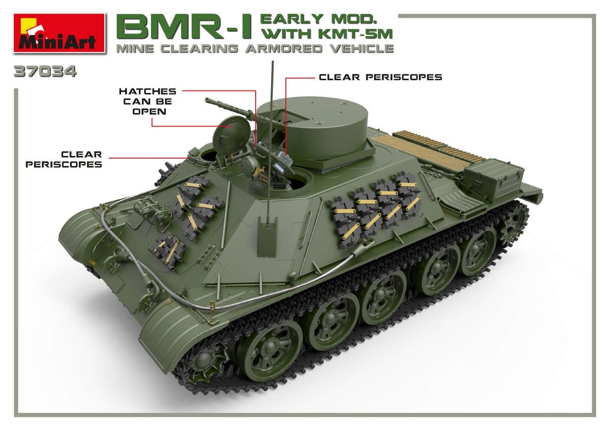 MiniArt 37034 BMR-1 PREMIER MOD. AVEC KMT-5M 1/35 – immagine 2