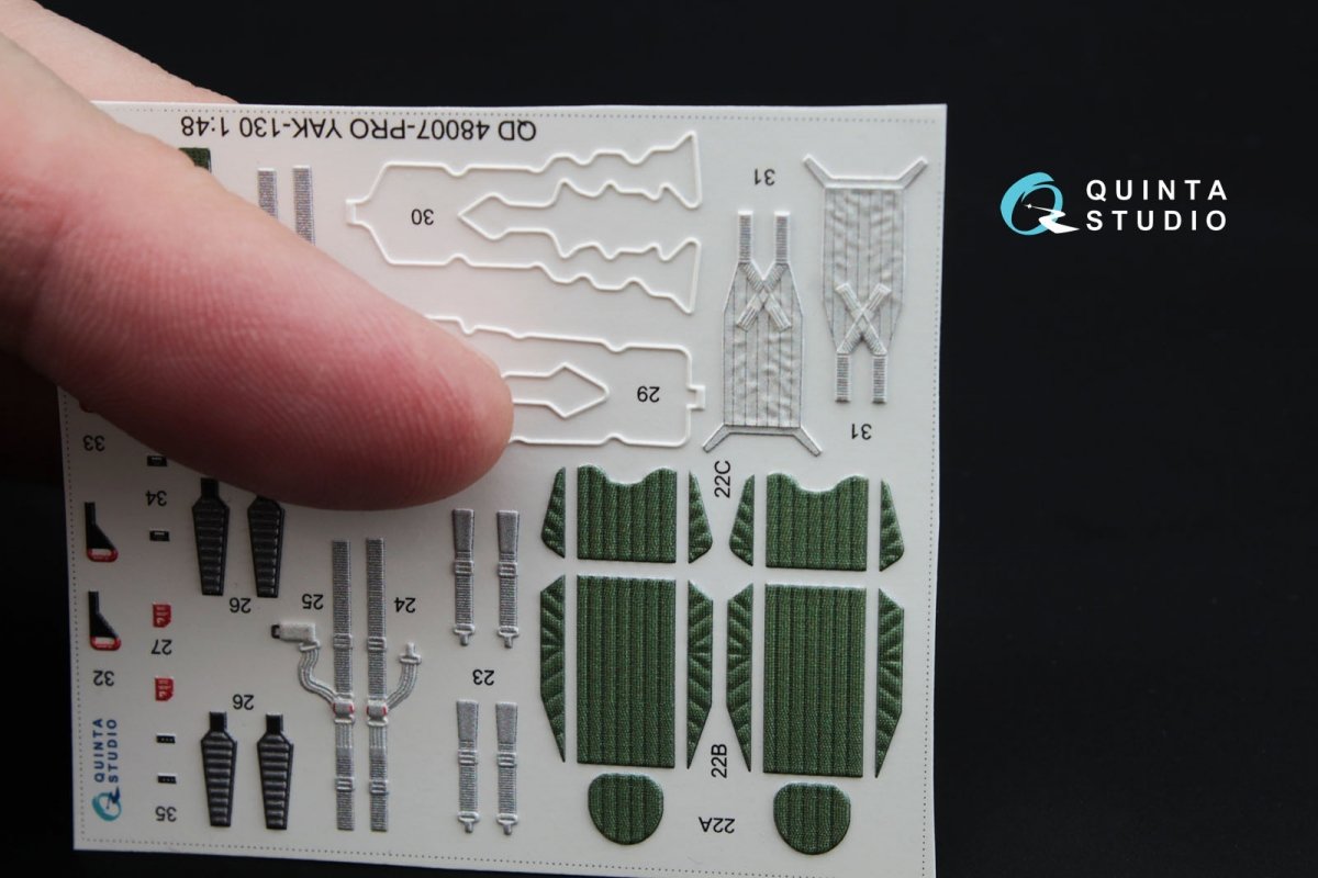 Quinta Studio QD48007 Yak-130 3D-Printed &amp;amp; coloured Interior on decal paper (for Zvezda kits) 1/48 – zdjęcie 3