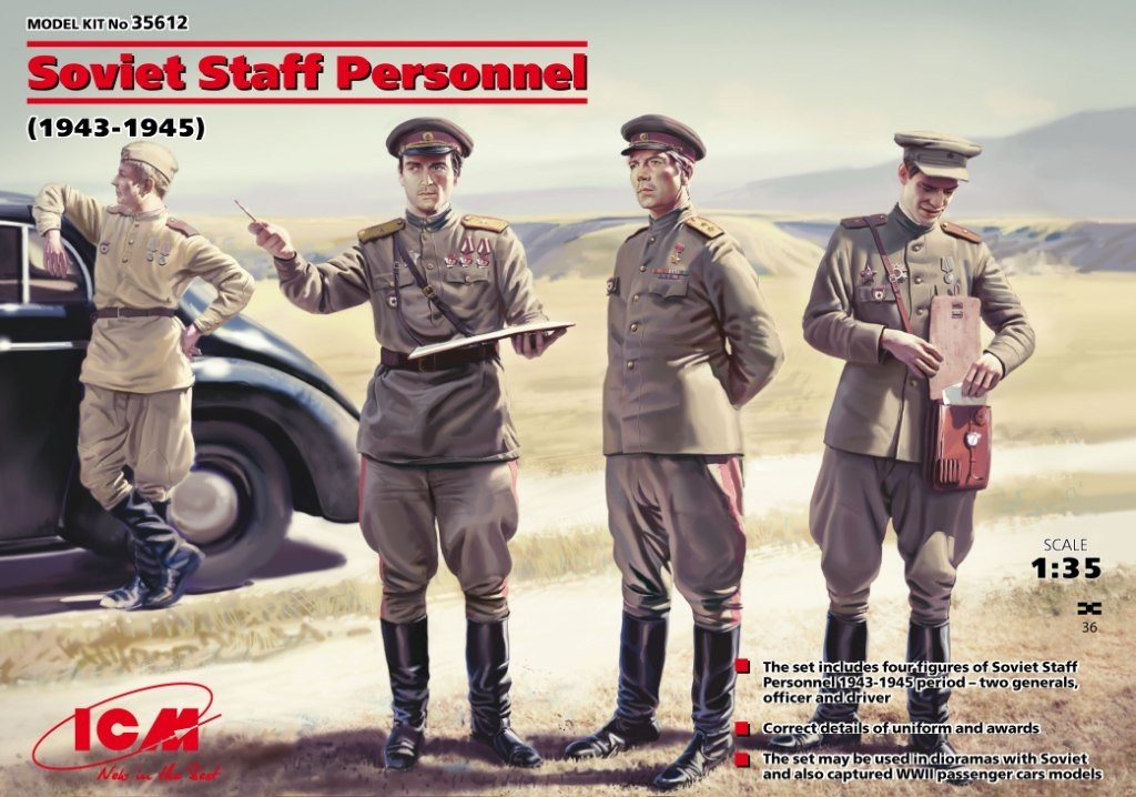 ICM 35612 Personnel d'état-major soviétique (1943-45) (1/35)