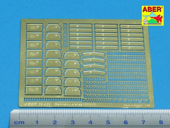 Plaques d&amp;#39;immatriculation allemandes Aber 35A029 (Seconde Guerre mondiale) (1/35) – image 2