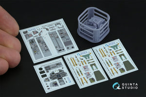 Quinta Studio QD+48519 Tornado ECR 3D-Printed coloured Interior on decal paper (Italeri) (with 3D-printed resin parts) 1/48 – zdjęcie 2