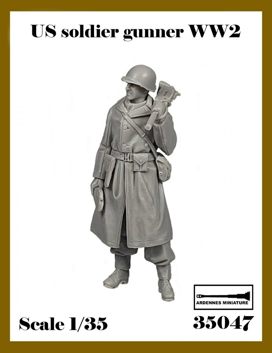 Ardennes Miniature 35047 Soldat américain artilleur Seconde Guerre mondiale 1/35 