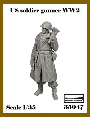 Ardennes Miniature 35047 Soldat américain artilleur Seconde Guerre mondiale 1/35