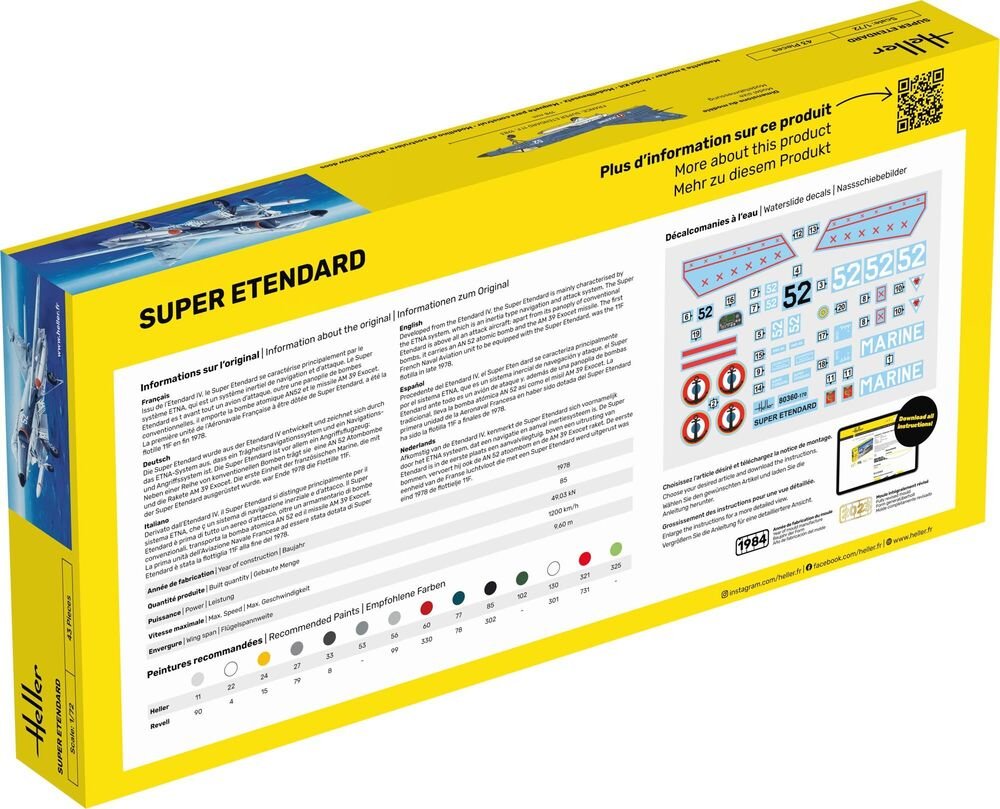 Heller 56360 Super Etendard - Starter Kit 1/72 – zdjęcie 2