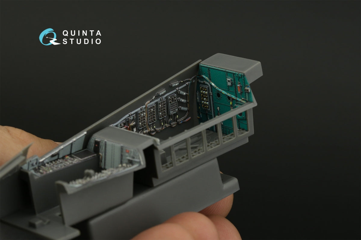Quinta Studio QD48417 F-15C Baie électronique Intérieur coloré imprimé en 3D sur papier décalcomanie (Academy) 1/48 – image 6