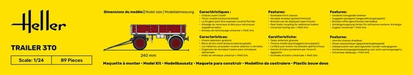 Heller 57410 Starter Kit - Trailer 3to 1/24