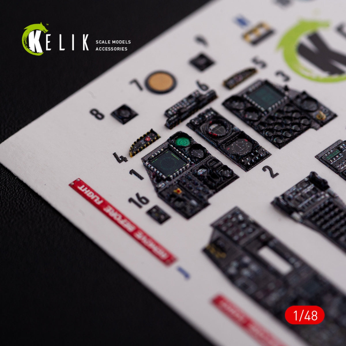 Décalcomanies 3D intérieures KELIK K48017 A-10C « Thunderbolt » pour maquette Academy au 1/48 – immagine 2
