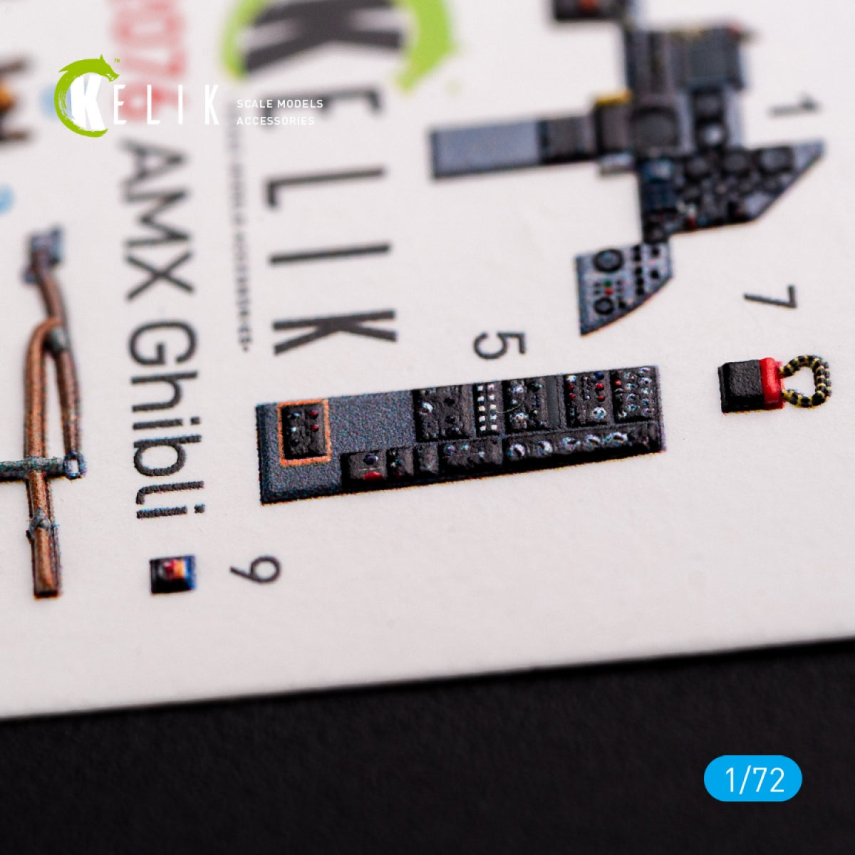 KELIK K72076 Amx Ghibli interior 3D decals for Italeri kit 1/72 – zdjęcie 2