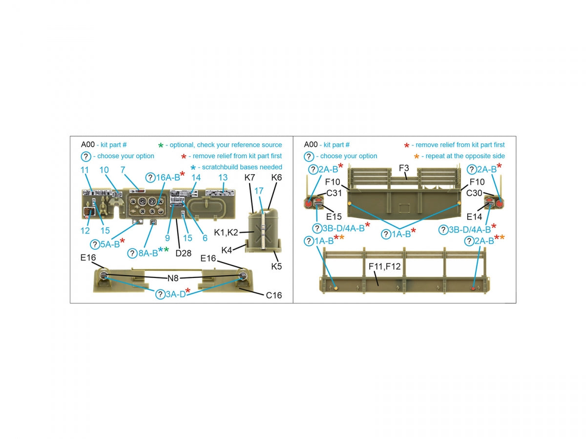 Intérieur coloré imprimé en 3D sur papier décalcomanie pour la famille M54 de Quinta Studio QD35122 (AFV club) 1/35 – image 2