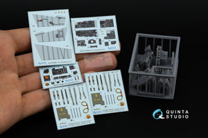 Intérieur imprimé en 3D et coloré sur papier décalcomanie (Academy) du F-4J Phantom II de Quinta Studio QD+48489 (avec pièces en résine imprimées en 3D) à l&amp;#39;échelle 1/48 – image 2