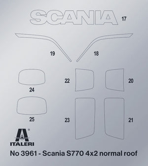 Italeri 3965 Scania 770 S V8 Cabine Blanche 1/24 – imagen 11