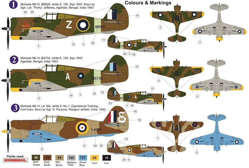 Maquette AZ AZ7643 Mohawk Mk.IV « Over CBI » au 1/72 – image 2