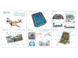 Quinta Studio QD+48554 Bristol Beaufighter Mk.VI Intérieur imprimé en 3D et coloré sur papier décalcomanie (Tamiya) (avec pièces en résine imprimées en 3D) 1/48 – image 2