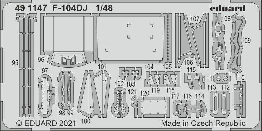Maquette Eduard FE1147 F-104DJ pour KINETIC au 1/48 – image 2