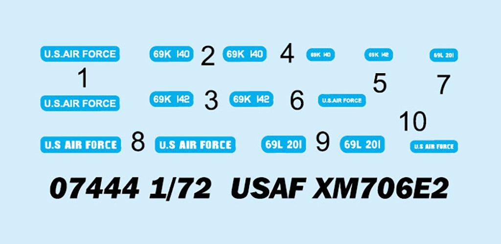 Trumpeter 07444 USAF XM706E2 1/72  – immagine 4