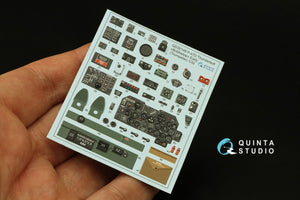 Quinta Studio QD32148 P-47D Thunderbolt Bubbletop Early, intérieur imprimé en 3D et coloré sur papier décalcomanie (Trumpeter), échelle 1/32 – image 2
