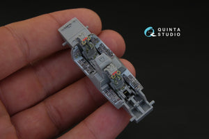 Intérieur imprimé en 3D et coloré sur papier décalcomanie Quinta Studio QD72025 F-14A (pour kit GWH) 1/72 – Bild 8