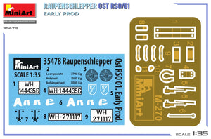 Miniart 35478 RAUPENSCHLEPPER OST RSO/01. PREMIÈRE PROD 1/35 – imagen 2