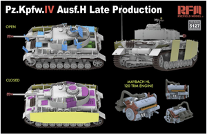 Rye Field modèle 5127 Sd.Kfz.161/1 Panzerkampfwagen IV Ausf. H Production tardive (avec moteur et liaisons de chenilles utilisables) 1/35  – immagine 3