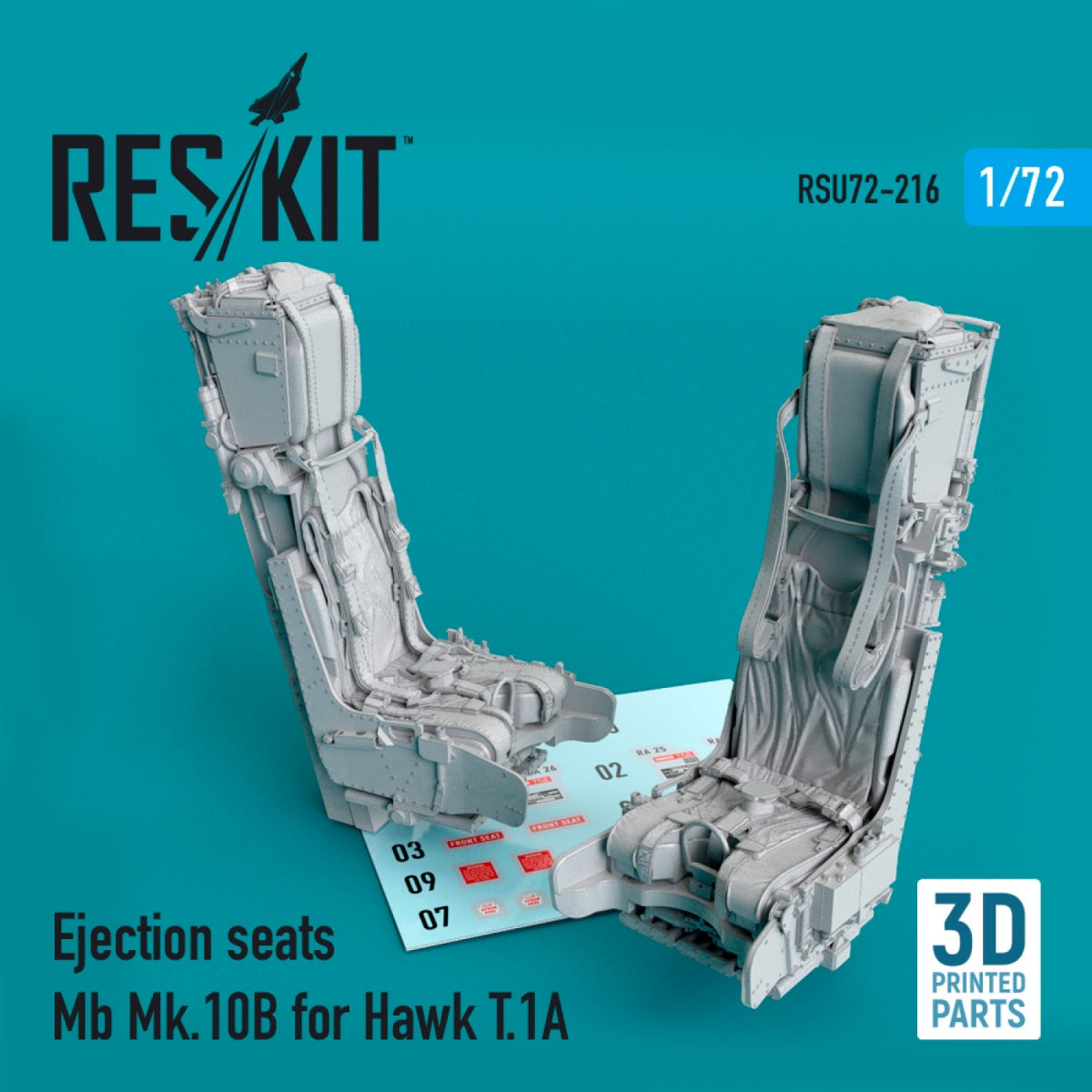 Sièges éjectables RESKIT RSU72-0216 MB MK.10B pour Hawk T.1A (impression 3D) 1/72