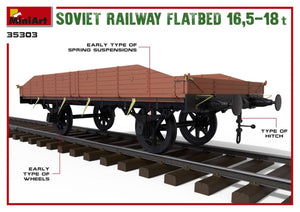 MiniArt 35303 Plateau ferroviaire soviétique 16,5-18t (1/35) – imagen 4
