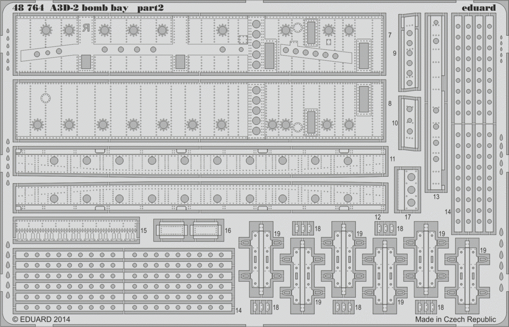 Eduard 48764 A3D-2 soute à bombes 1/48 TRUMPETER – image 3